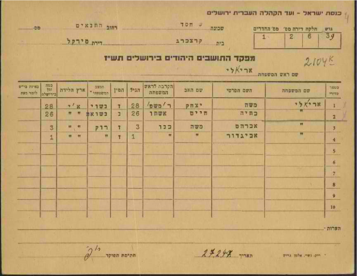 מש משה אריאלי - מפקד התושבים היהודים בירושלים תשז71.png